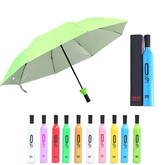 Pocket Folding Wine Bottle Umbrella