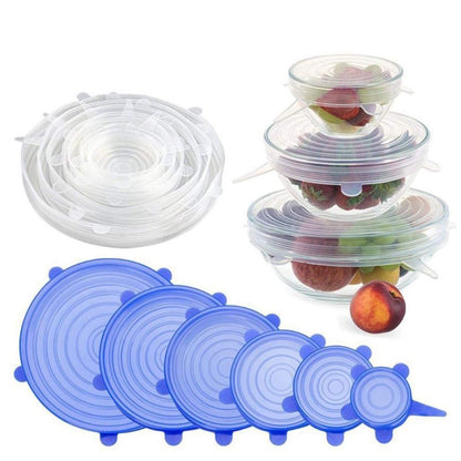Silicone Lid Set Silicon Lids For Containers Silicon Stretchable Lids Silicone Lids And Cover